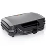 Tristar Sandwichera SA-3060, 900W, Placas Forma de Concha para 2 Sándwiches Extragrandes, Recubrimiento Antiadherente, Compacta, Color Negro